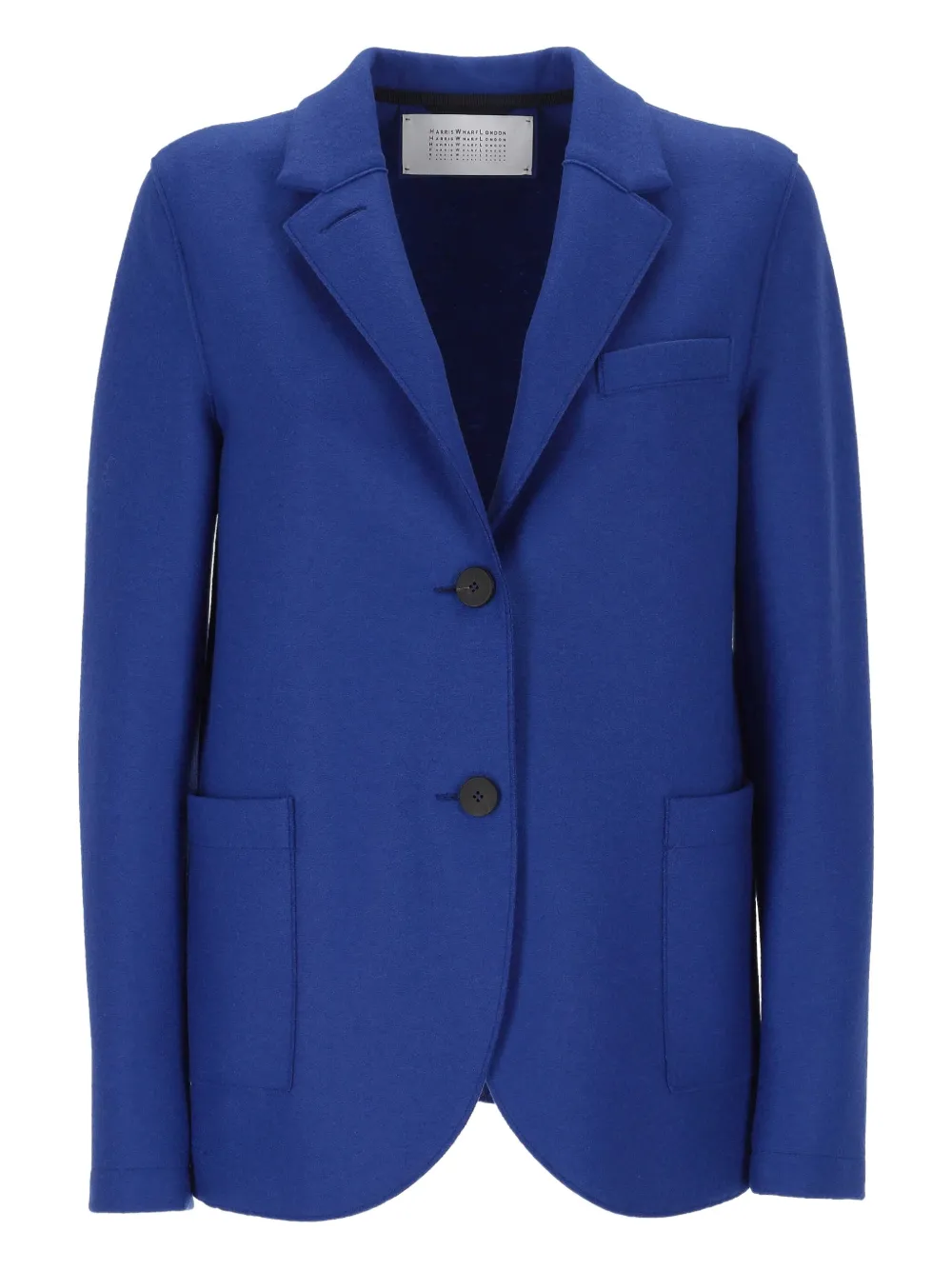 Harris Wharf London Blazer met opgestikte zak en twee knopen Blauw