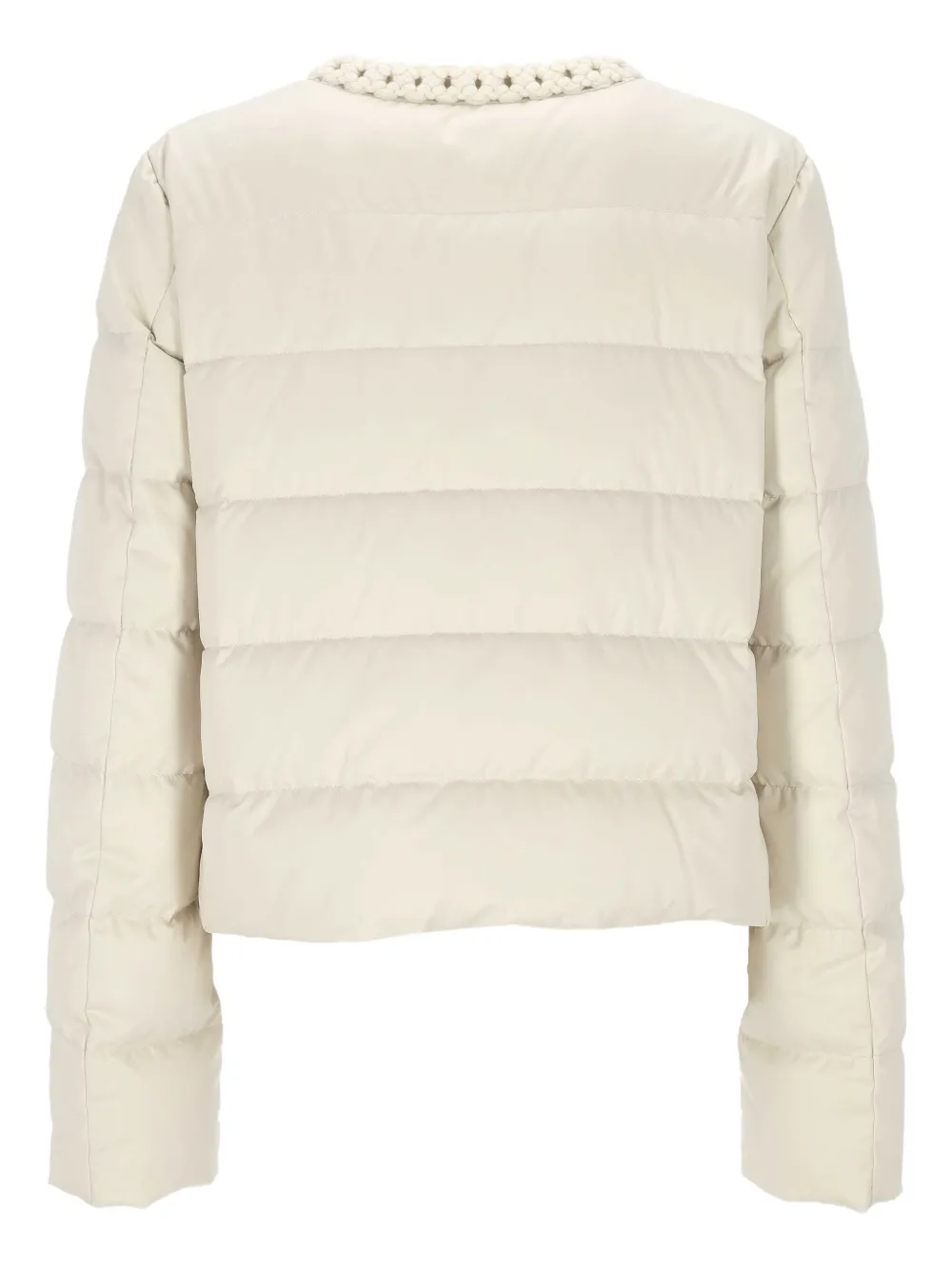 Moncler braid-trimmed quilted jacket | Down Jackets | Image 2