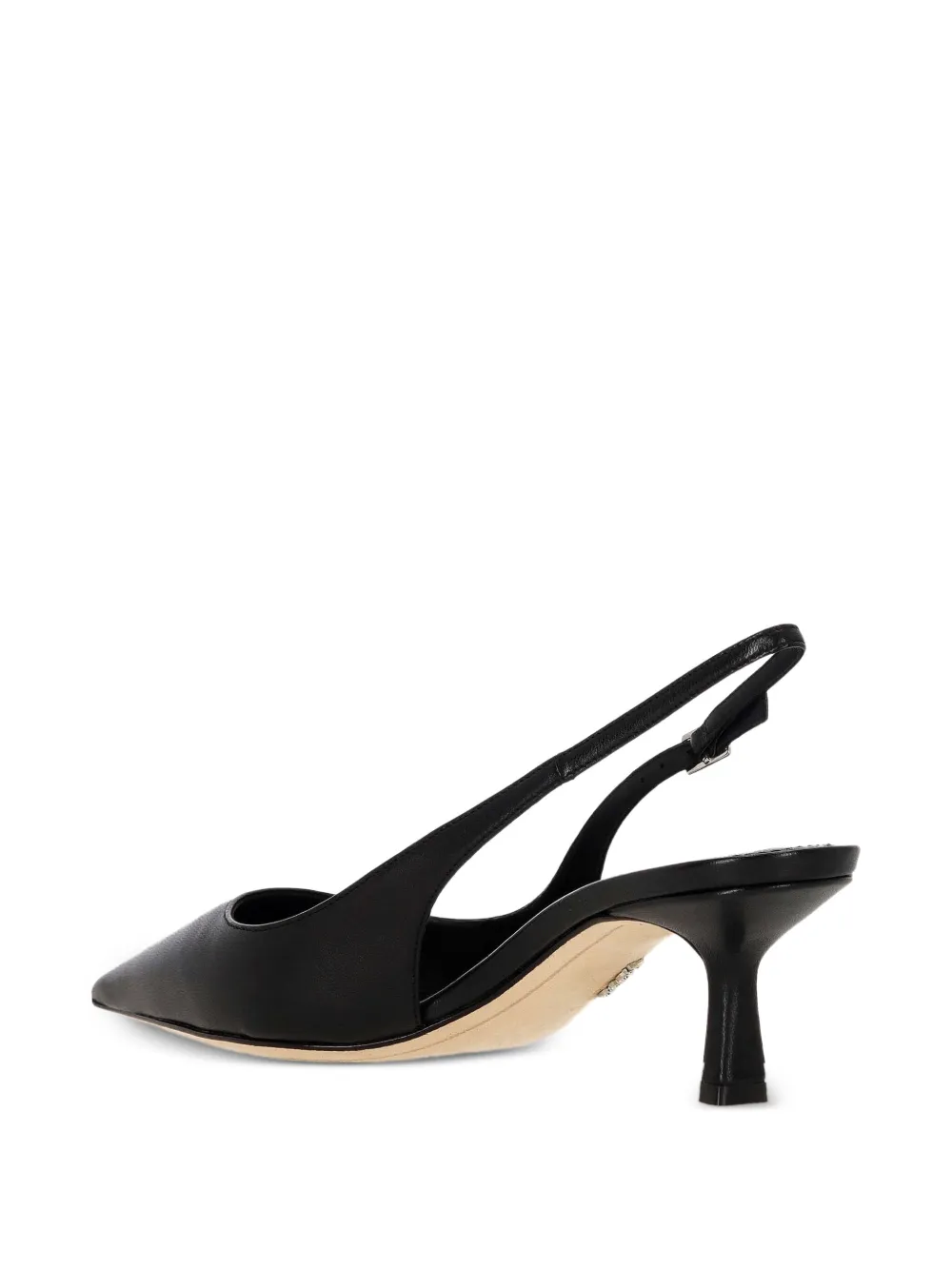 Rodo Leren slingback pumps Zwart
