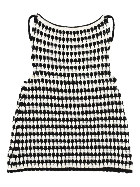 Giuseppe Di Morabito crochet check dress