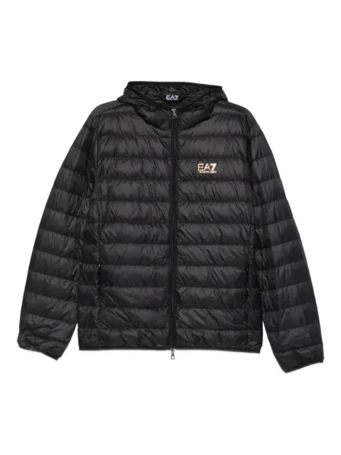 Ea7 Emporio Armani hooded quilted jacket
