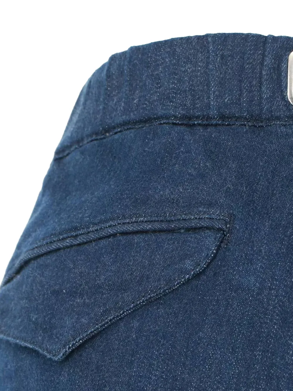 White Sand Straight broek met gespsluiting - Blauw