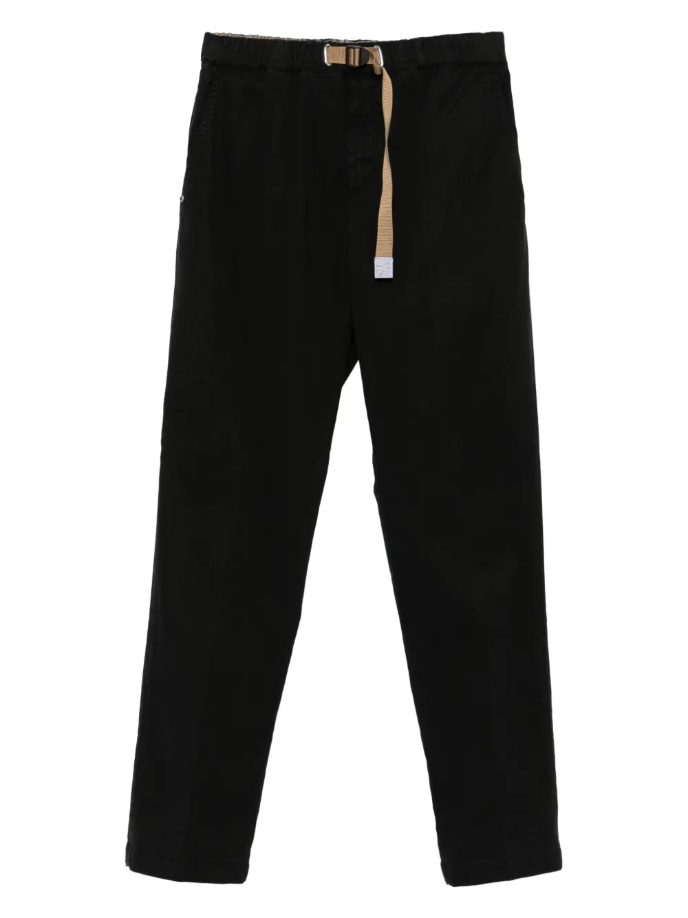 White Sand Greg drawstring-waist trousers | Black | Image 1