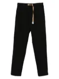 White Sand Greg drawstring-waist trousers - Black