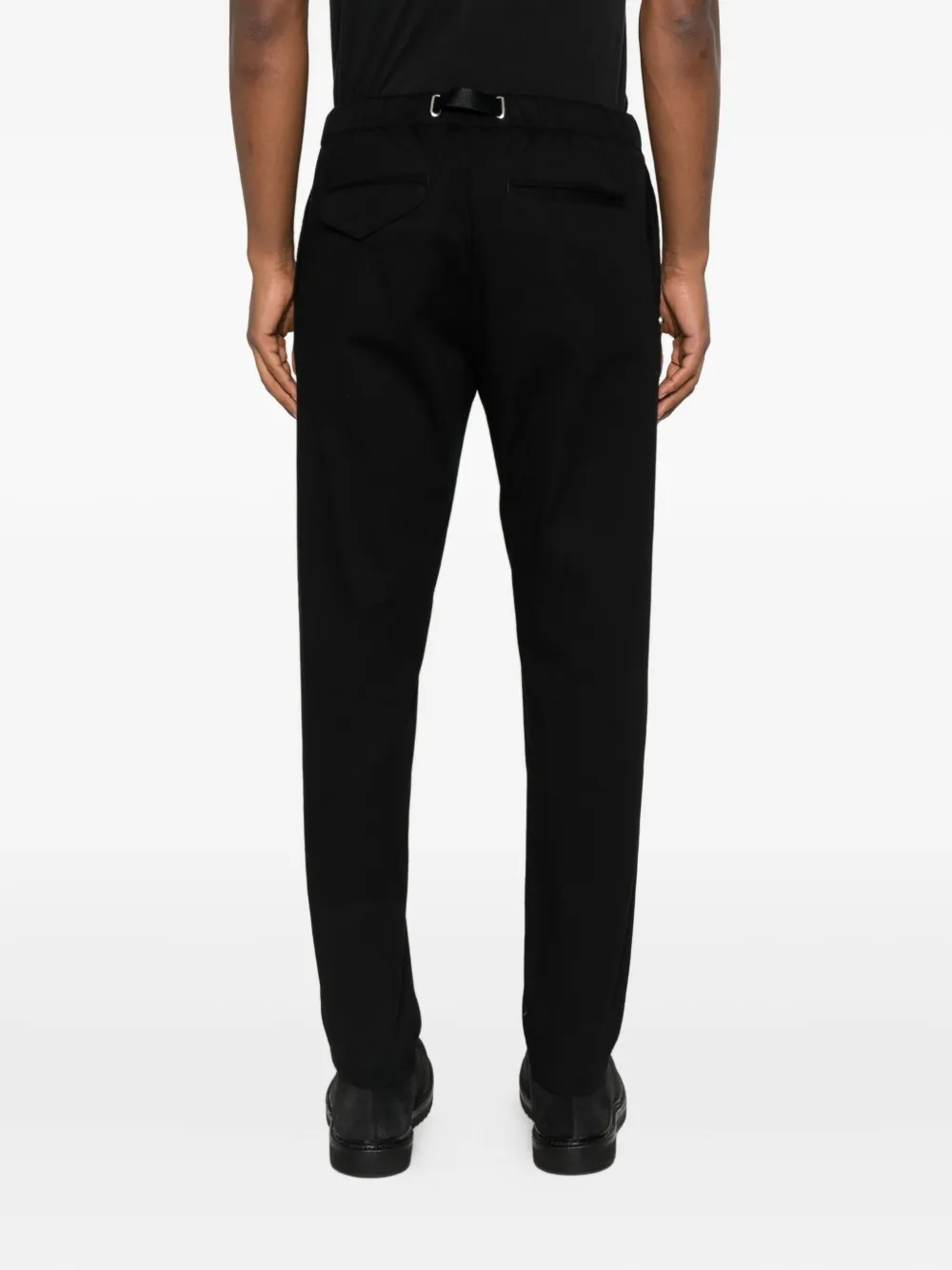 White Sand Greg broek met trekkoordtaille Zwart