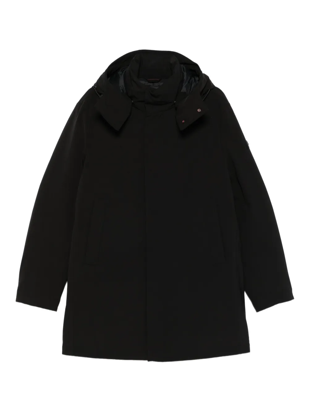 Peuterey stand-collar hooded coat | Black | Image 1
