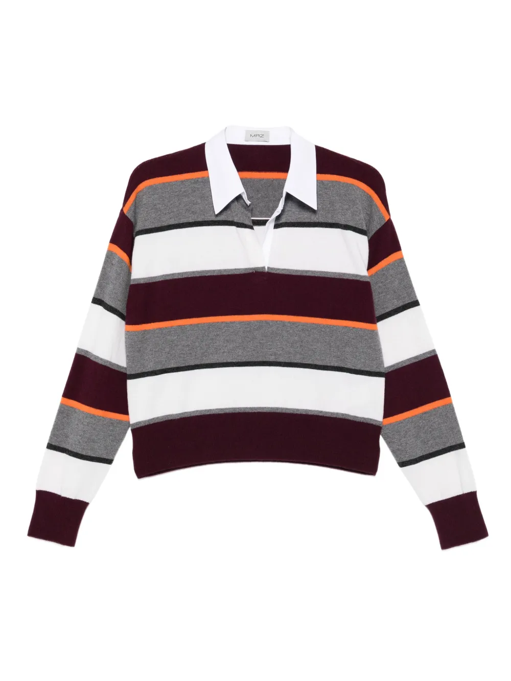MRZ striped polo top | Red | Image 1