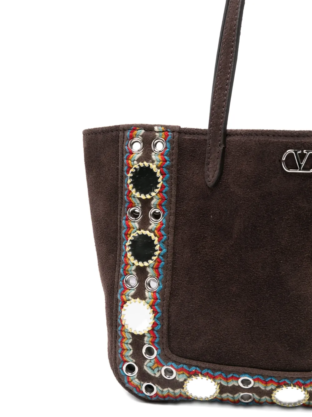 Valentino Brown Nellcote Tote In Brown