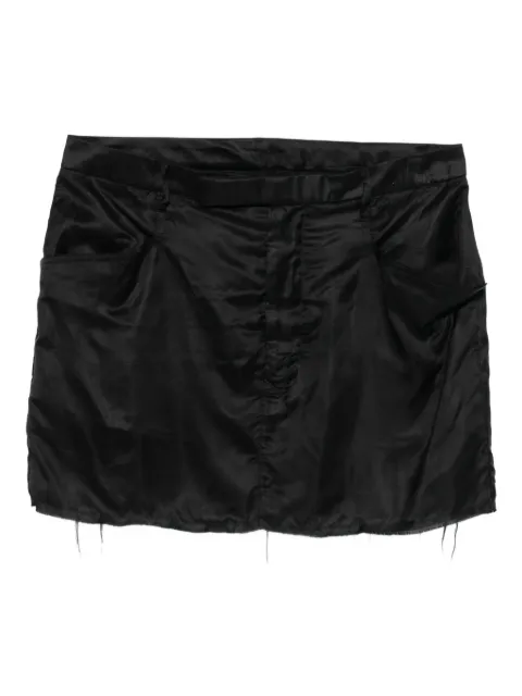 Rick Owens falda corta con bolsillo deshilachado