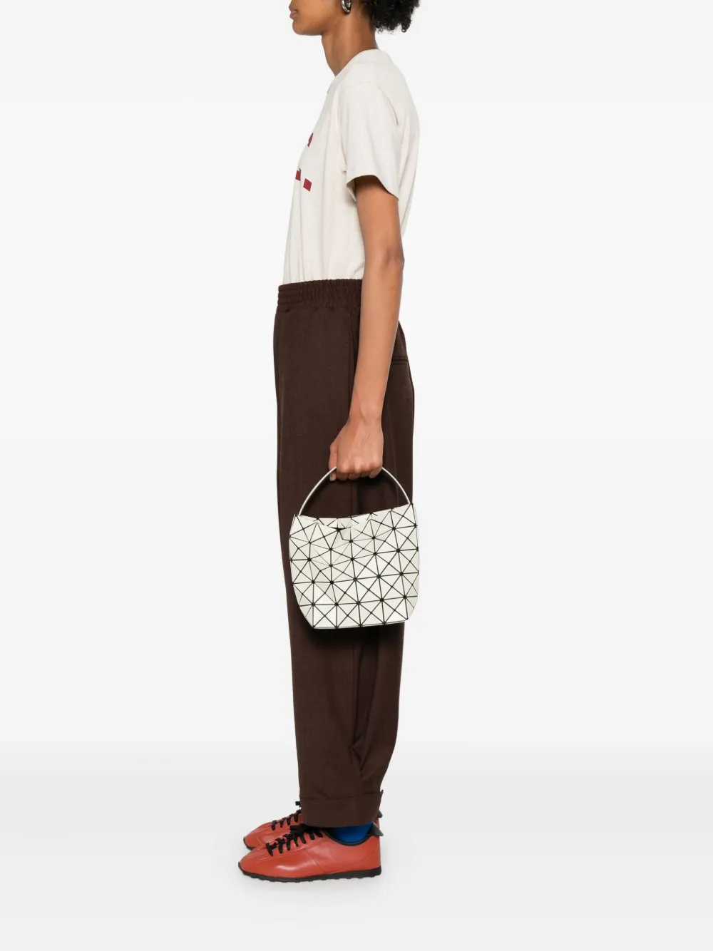 Bao Bao Issey Miyake Shopper met geometrisch patroon - Wit