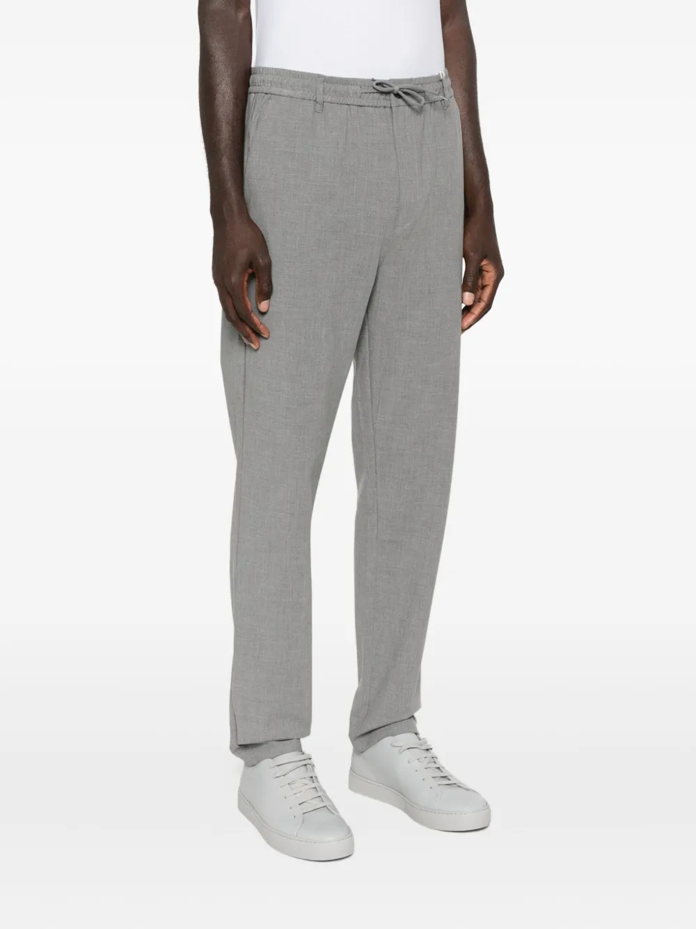 Les Deux Drawstring-waist Straight-leg Trousers In Gray