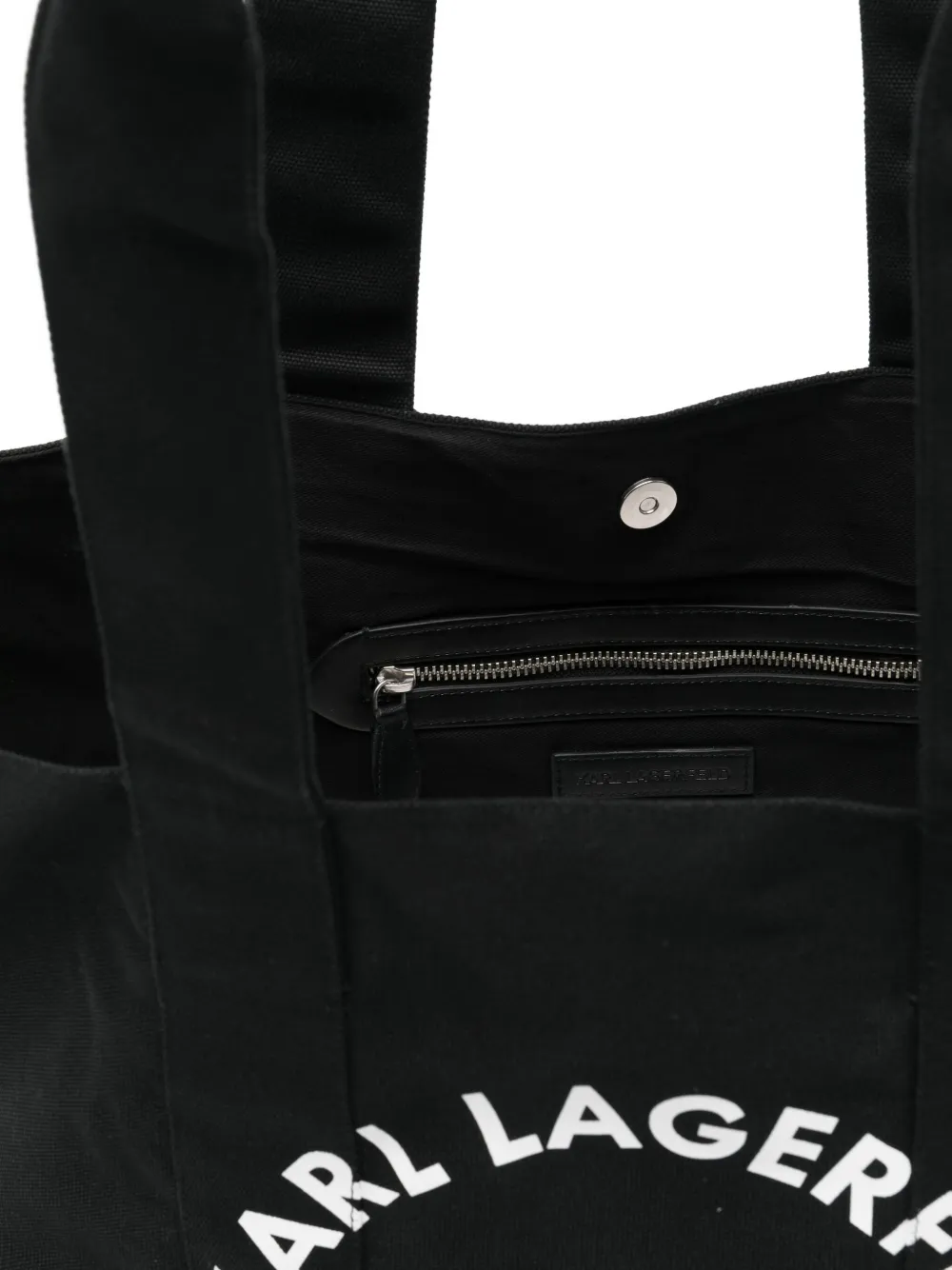Karl Lagerfeld Logo-print Tote Bag In Black