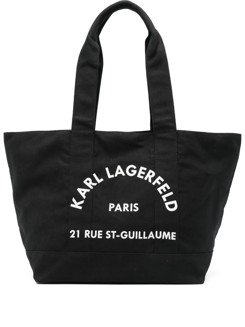 Karl Lagerfeld logo-print tote bag | Black | Image 1