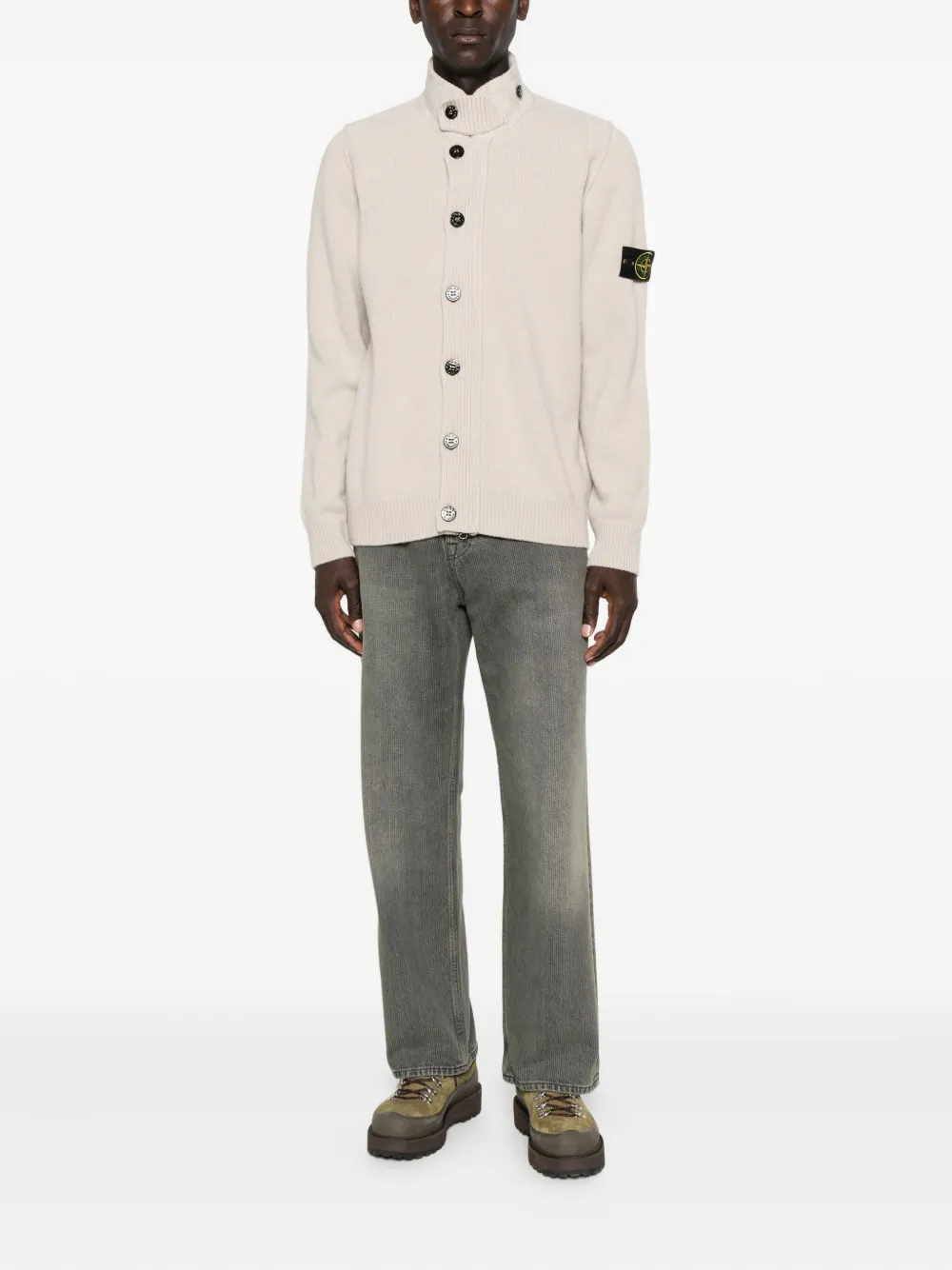 Stone Island button-fastening patch-pocket cardigan | Cardigans | Image 2