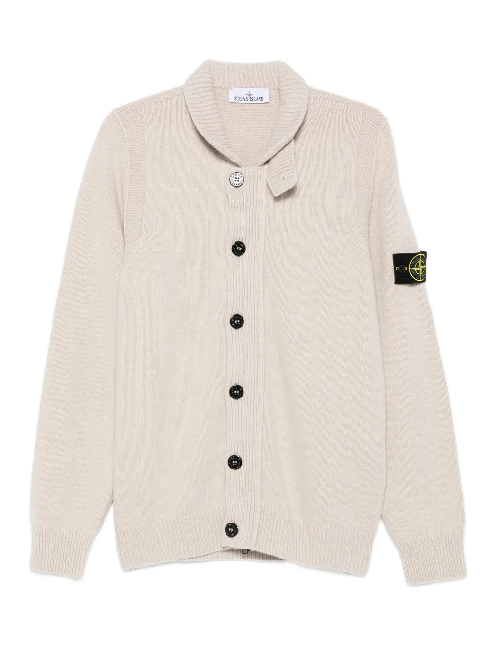 Stone Island button-fastening patch-pocket cardigan | Neutrals | Image 1