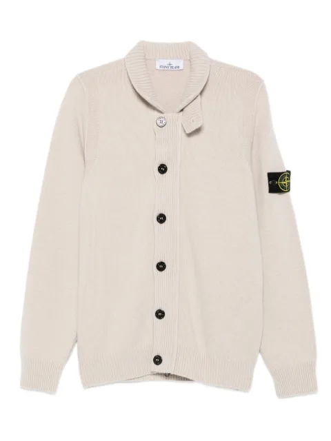 Stone Island button-fastening patch-pocket cardigan