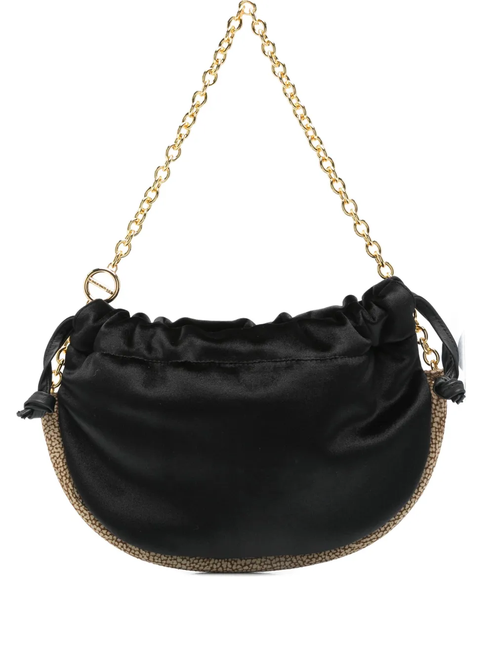 Borbonese Mini Coquille Shoulder Bag In Black