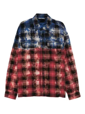 KAMIYA Hooded Checked Shirt | Black | FARFETCH