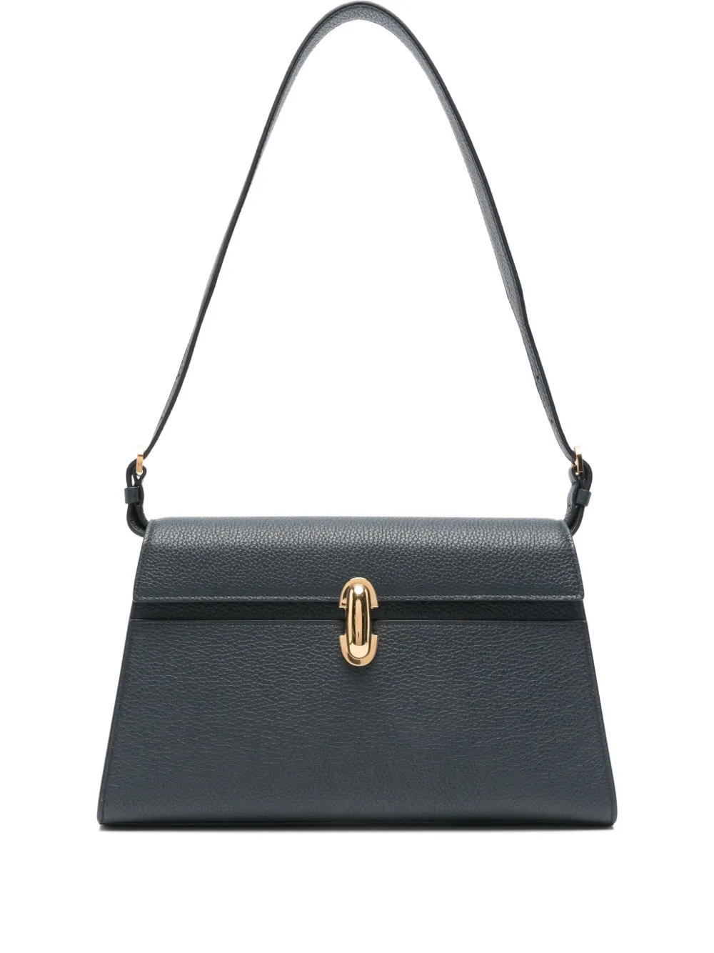 Savette  clasp-fastening leather shoulder bag | Blue | Image 1