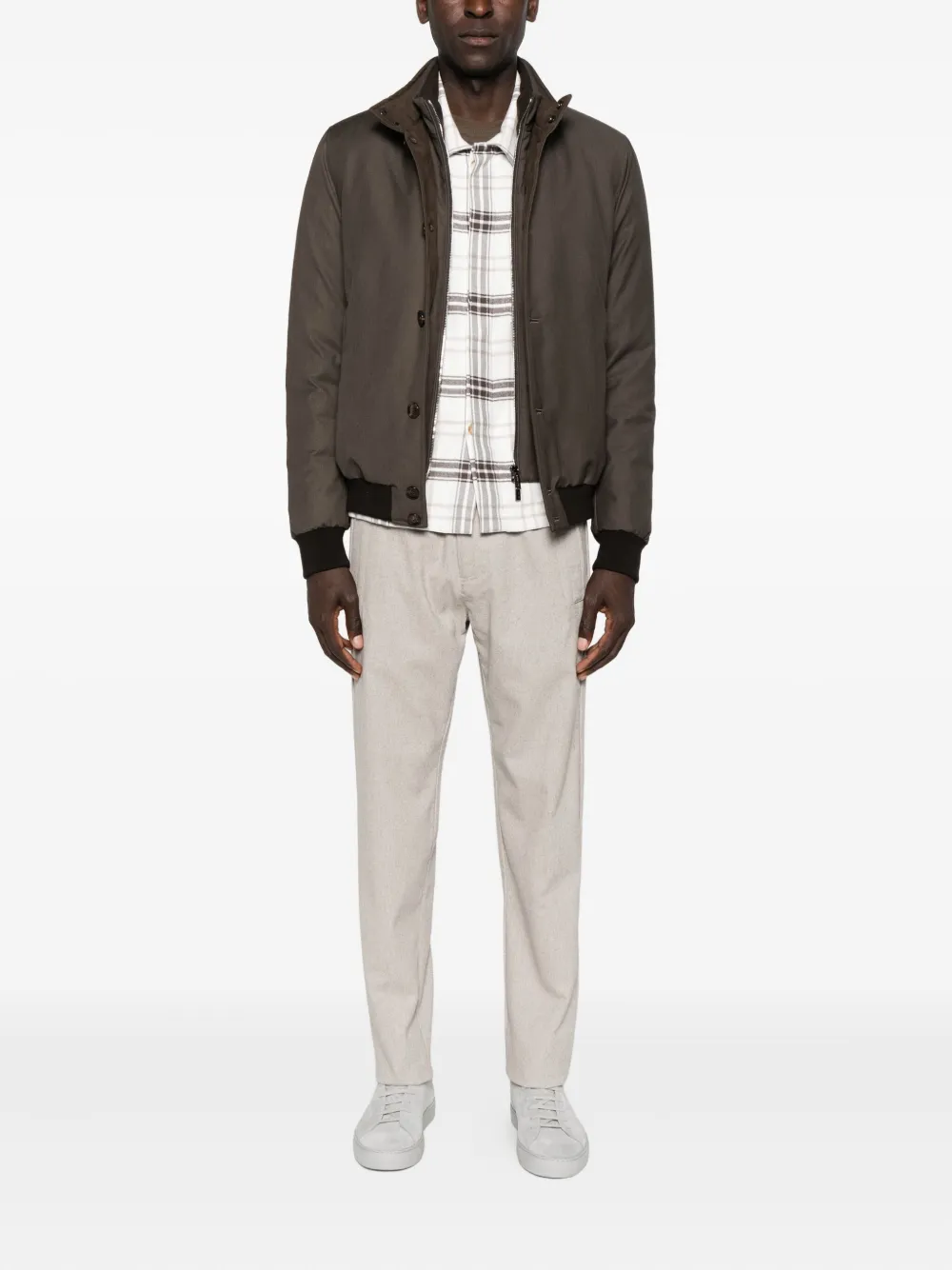 Moorer Janos-Pum button-fastening ribbed-cuff bomber jacket | Bomber Jackets | Image 2