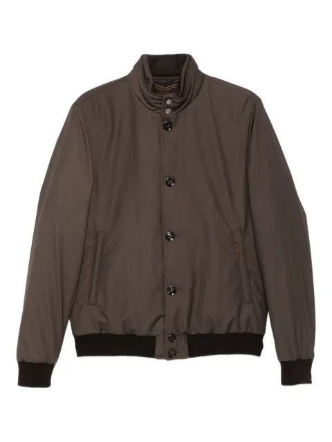 Moorer Janos-Pum button-fastening ribbed-cuff bomber jacket