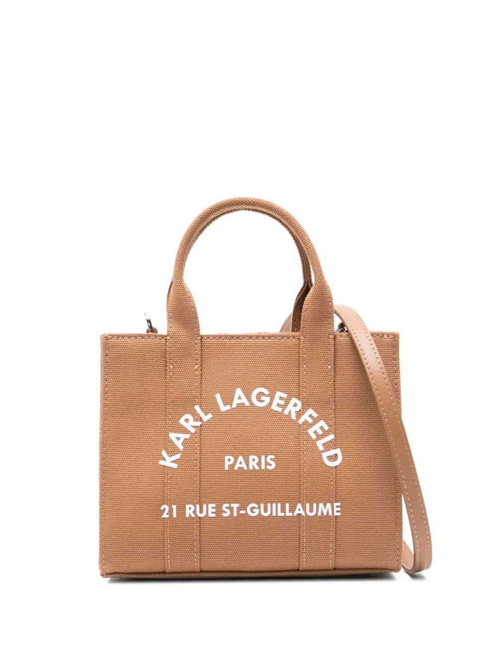 Karl Lagerfeld mini Rue St-Guillaume tote bag | Brown | Image 1