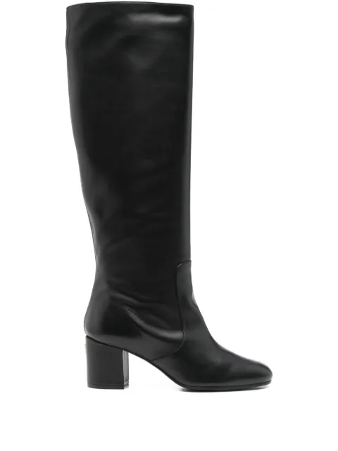 Via Roma 15 70mm calf-leather block-heel knee-high boots