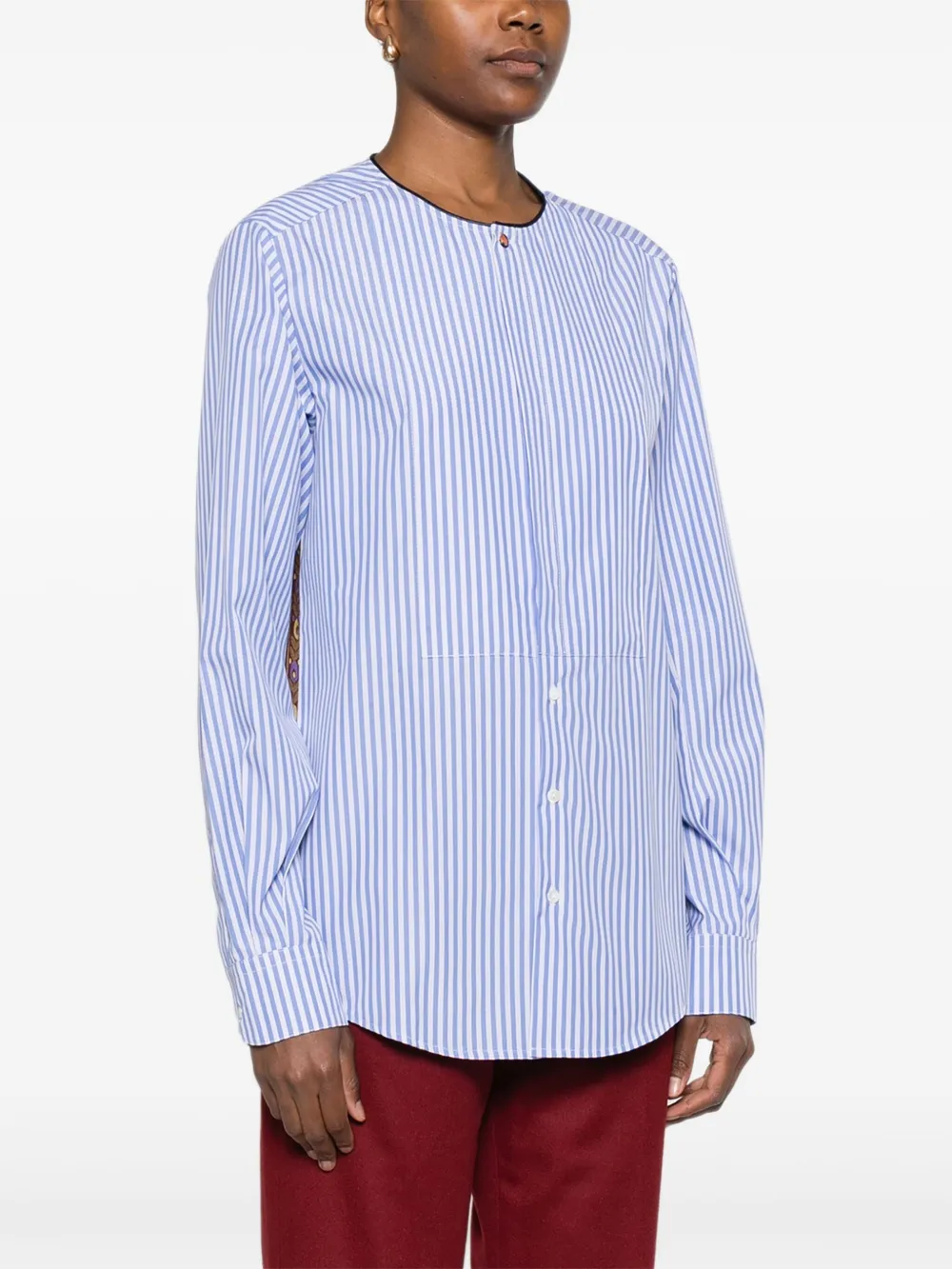 Pierre-Louis Mascia Gestreept katoenen blouse Blauw