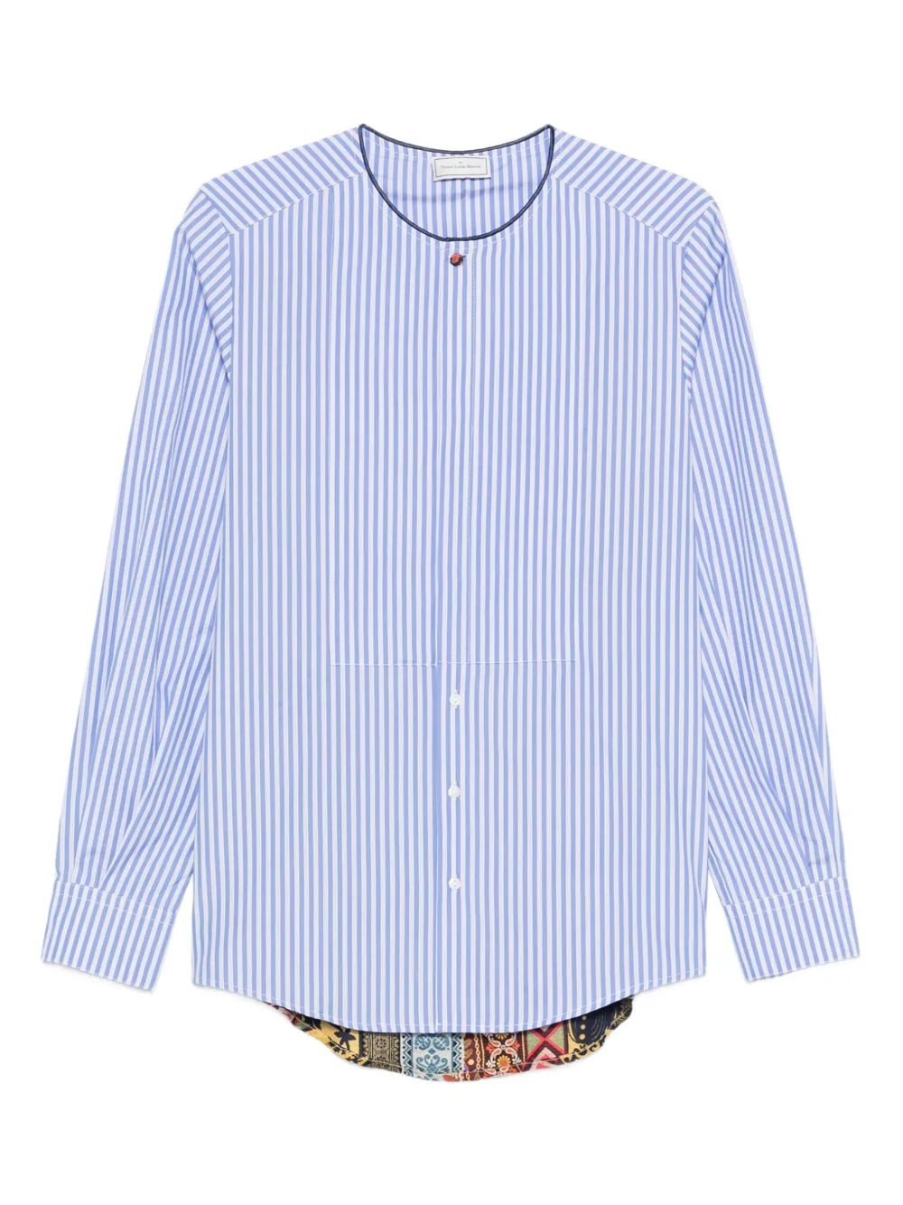 Pierre-Louis Mascia striped cotton shirt | Blue | Image 1