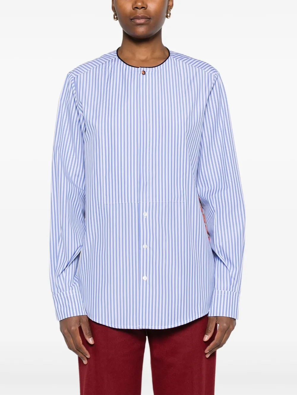 Pierre-Louis Mascia Gestreept katoenen blouse Blauw