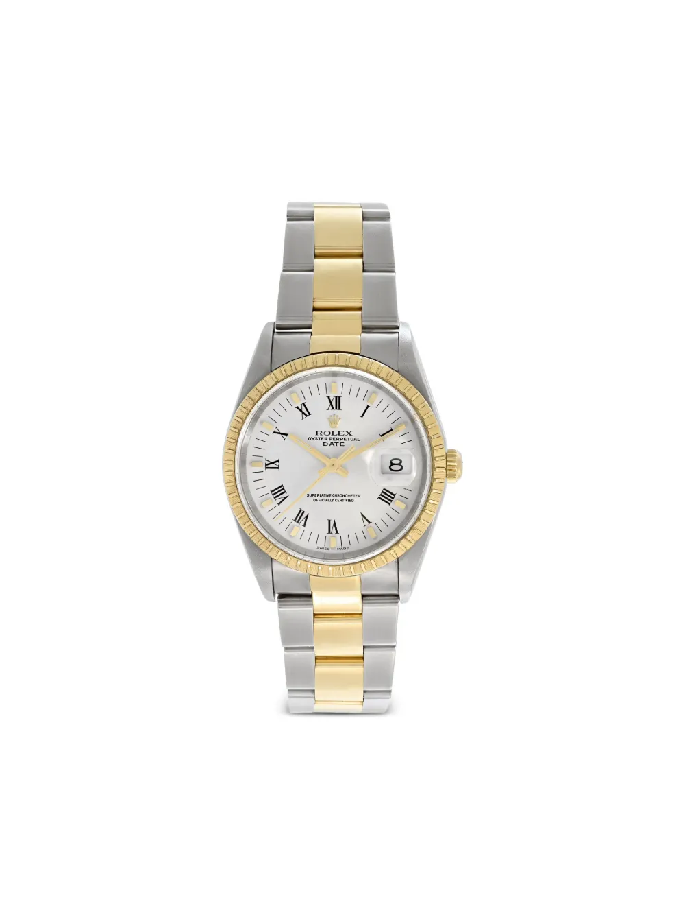 Rolex オイスター パーペチュアル デイト 34mm - ホワイト Rolex オイスター パーペチュアル デイト 34mm - ホワイト