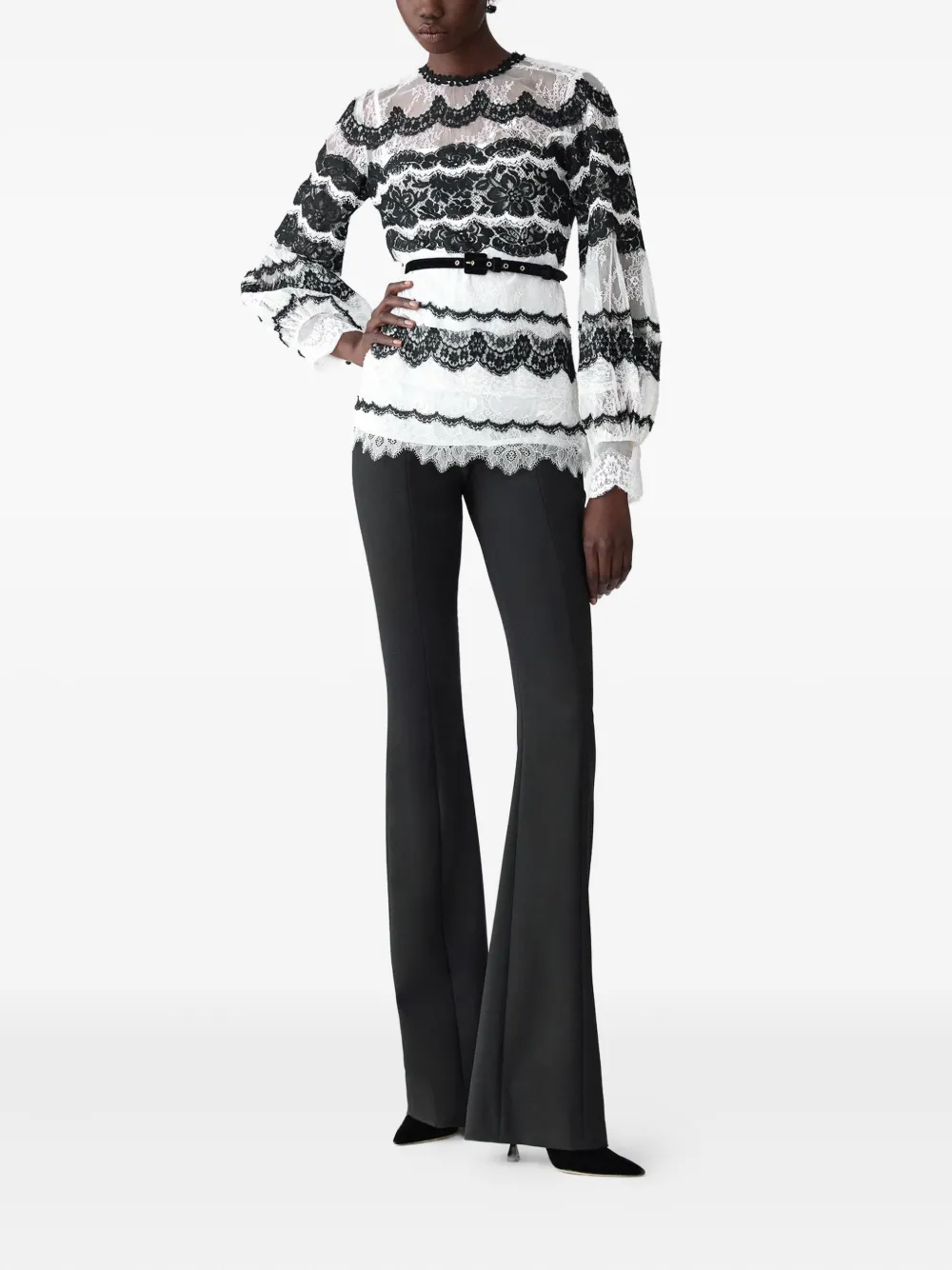 Carolina Herrera wool trousers Zwart