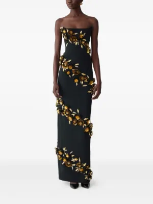 Black Gold Anna Field Robe De Soiree Designer Evening Dresses For