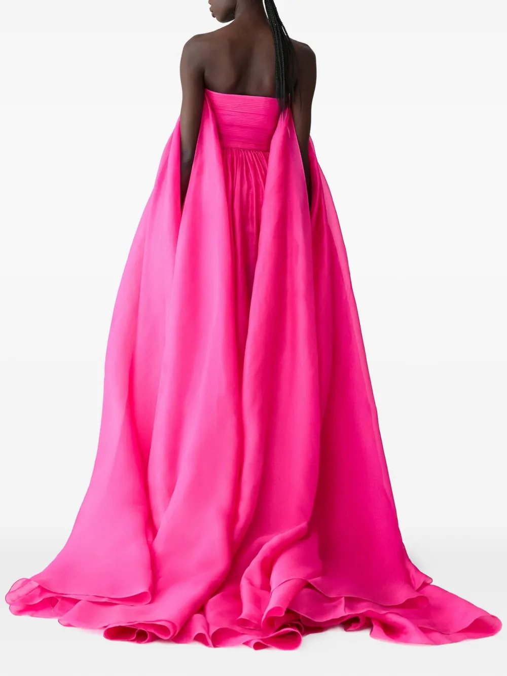 Carolina Herrera Mini-jurk met organza-sleep Roze