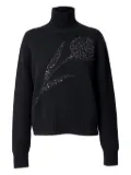 Carolina Herrera sequin-embellished turtleneck sweater - Black