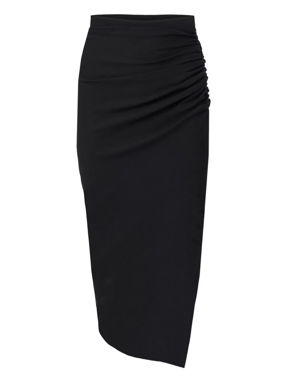 Carolina Herrera gathered asymmetric skirt Zwart