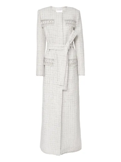 Carolina Herrera rhinestone tweed coat