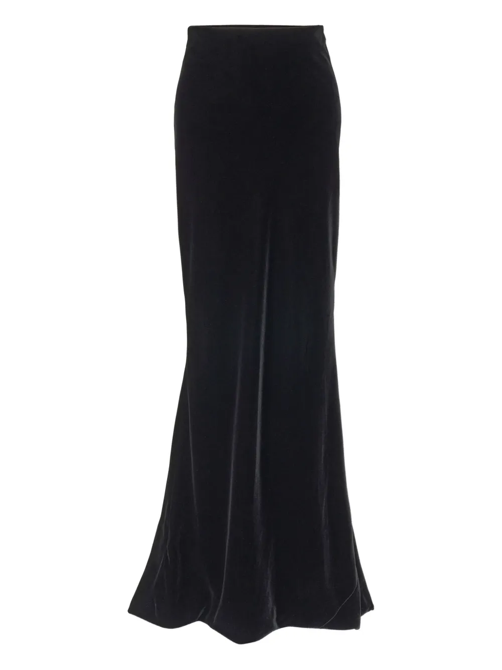 Carolina Herrera High-waisted Velvet Skirt In Black