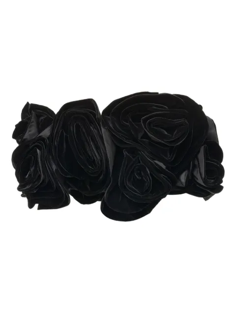 Carolina Herrera top estilo bandeau con detalle de rosa