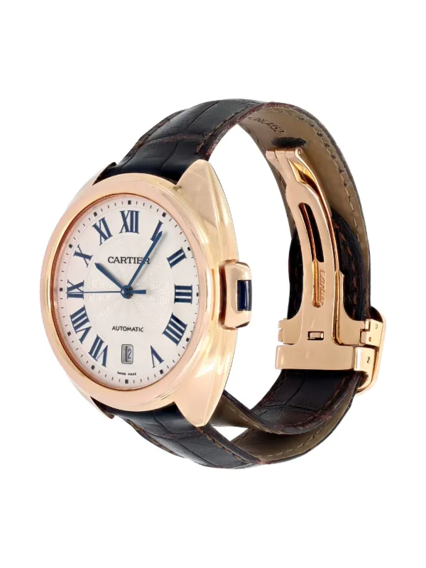 Cartier 時計 Cartier クレ ドゥ カルティエ 40mm | ブラウン | FARFETCH JP