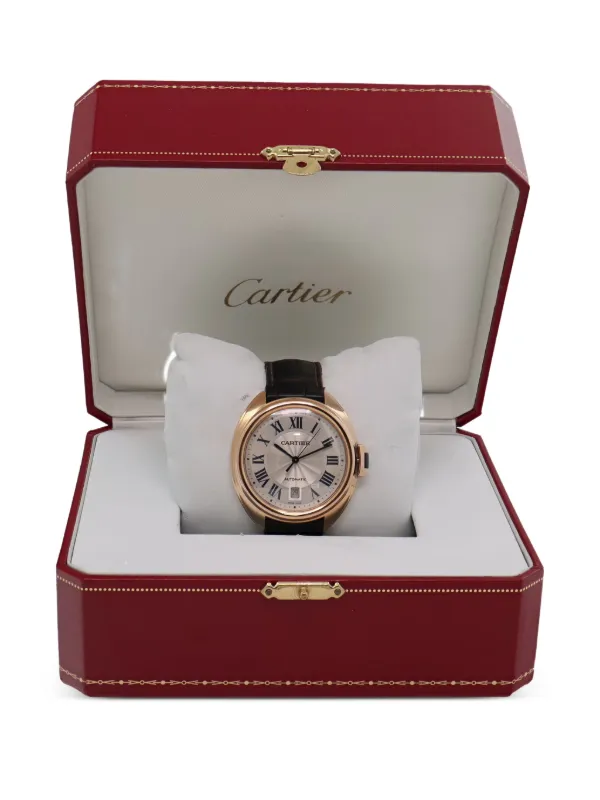 Cartier 時計 Cartier クレ ドゥ カルティエ 40mm | ブラウン | FARFETCH JP