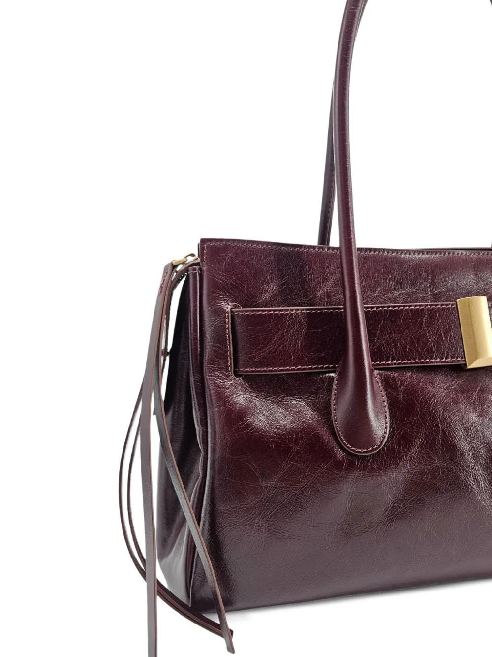  Roberto Festa Emeralda Leather Shoulder Bag - Red 