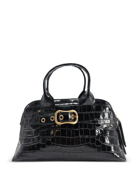Madison.Maison croc-effect buckled mini bag