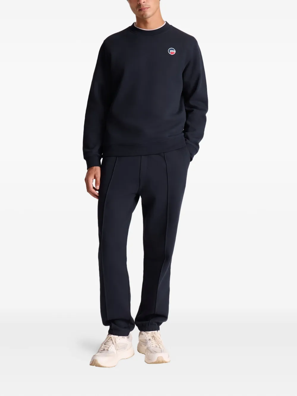 Fusalp Sweater met ronde hals en logo - Blauw