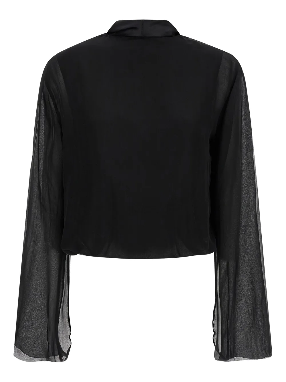 Alberta Ferretti Blouse met V-hals - Zwart