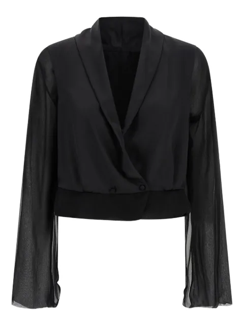Alberta Ferretti V-neck silk blouse