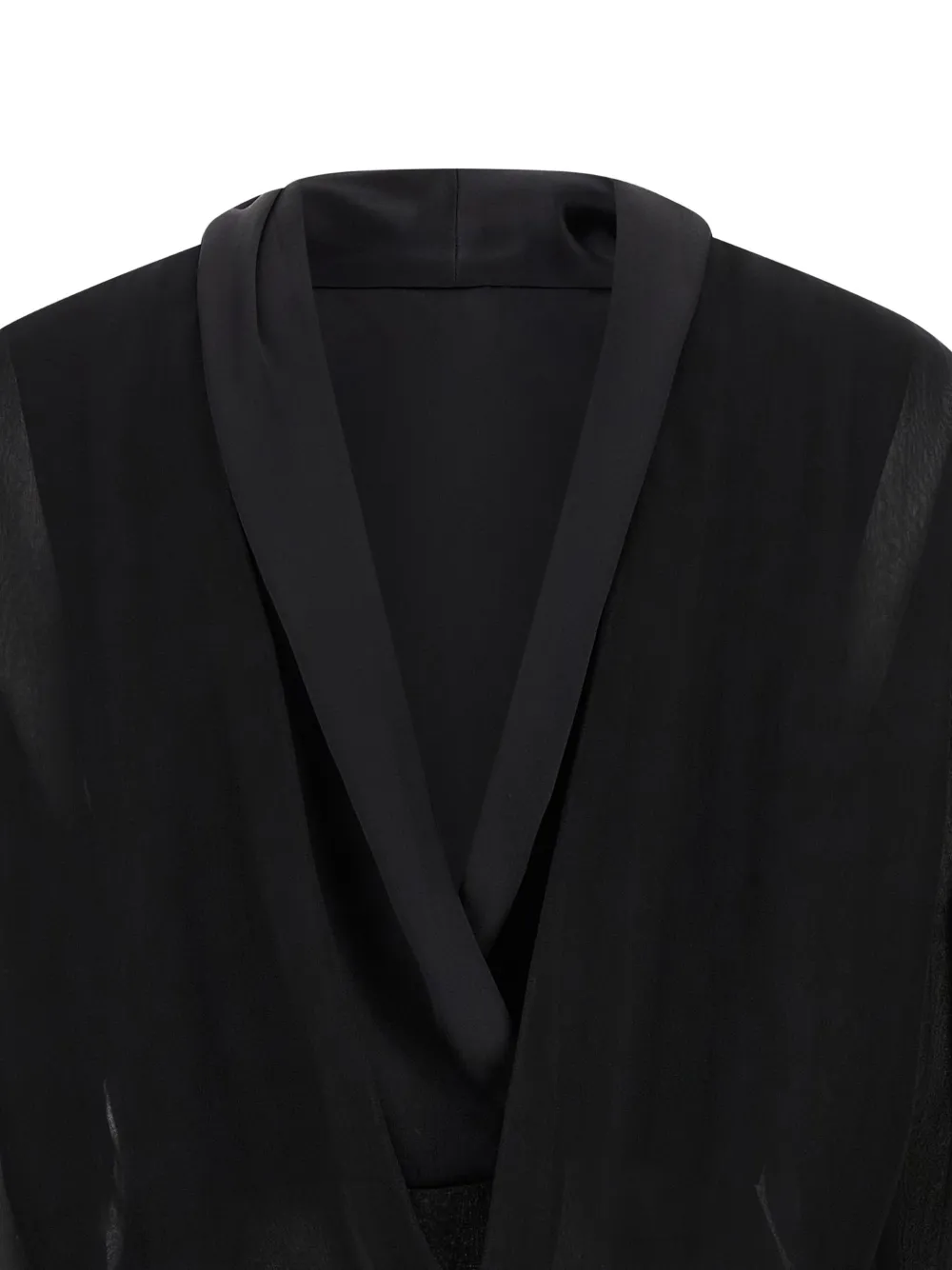 Alberta Ferretti Blouse met V-hals Zwart