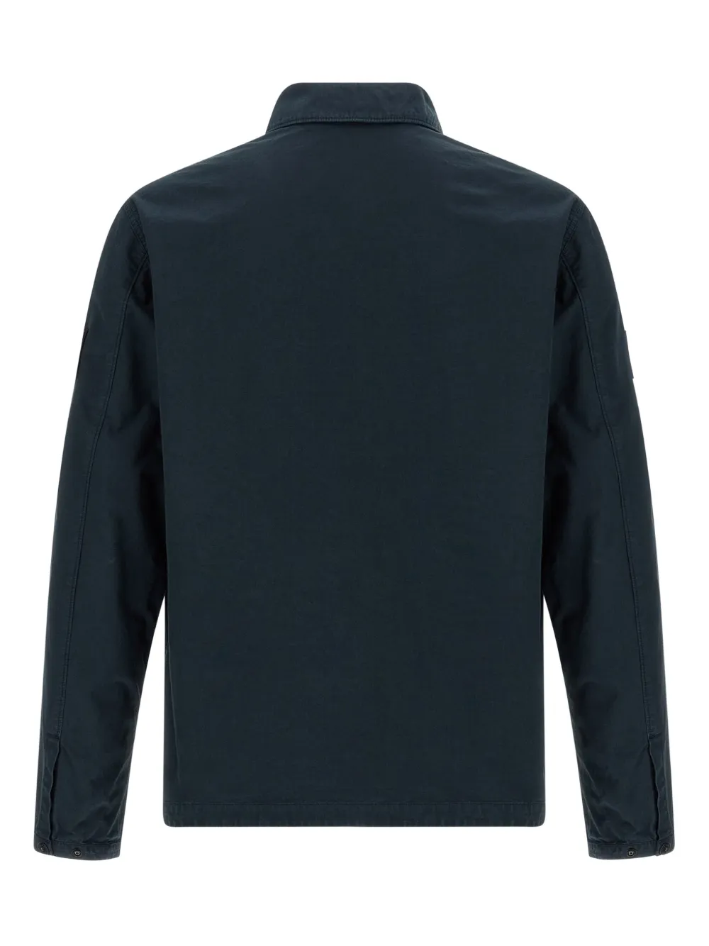 Stone Island Katoenen shirtjack met rits Blauw