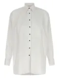 Ermanno Scervino pleated tuxedo shirt - White