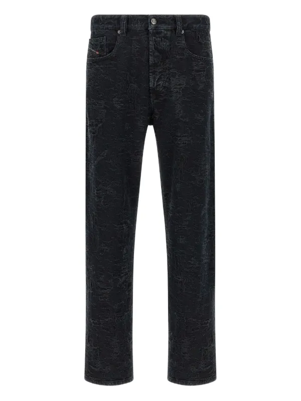 DIESEL ダメージデニム ジーンズ Diesel ダメージ ジーンズ | ブラック | FARFETCH JP
